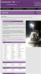 Mobile Screenshot of lighting.generatorukhire.co.uk